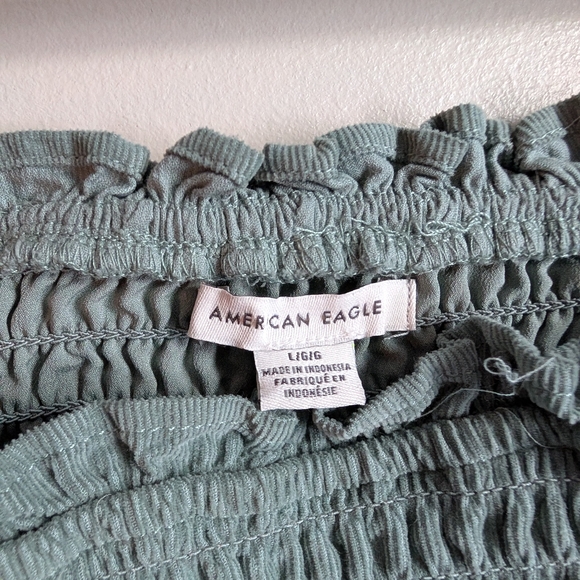 American Eagle Outfitters Teal Long Sleeve Dress - Picture 6 of 9